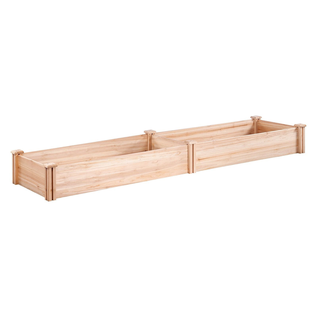 Raised Garden Bed, 7.9 x 2 x 0.8 ft Wooden Planter Box, Outdoor Planting Boxes with Open Base, for Growing Flowers/Vegetables/Herbs in Backyard/Garden/Patio/Balcony, Burlywood