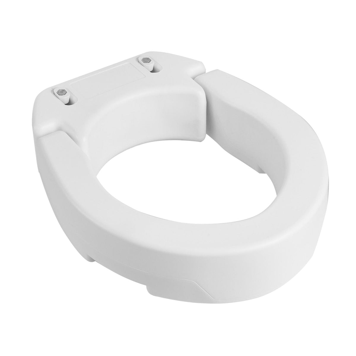 Raised Toilet Seat, 300 lbs Load Capacity, 3.5-Inch Lift Height, Commode Elevated Toilet Seat Riser with Enlarged Opening for Seniors, Elderly, Handicap, Disabled, and Adults, Fits Round Bowl