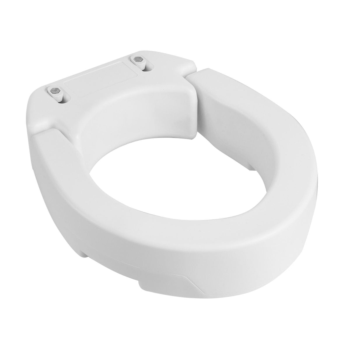 Raised Toilet Seat, 300 lbs Load Capacity, 3.5-Inch Lift Height, Commode Elevated Toilet Seat Riser with Enlarged Opening for Seniors, Elderly, Handicap, Disabled, and Adults, Fits Round Bowl