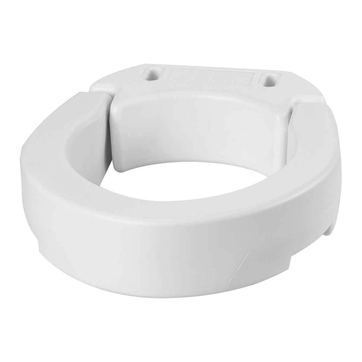 Raised Toilet Seat, 300 lbs Load Capacity, 3.5-Inch Lift Height, Commode Elevated Toilet Seat Riser with Enlarged Opening for Seniors, Elderly, Handicap, Disabled, and Adults, Fits Round Bowl