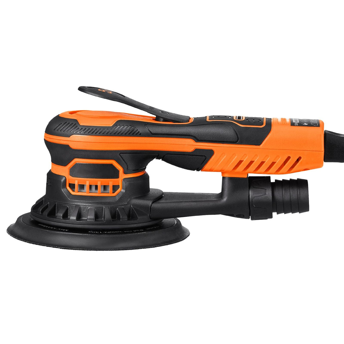 Random Orbital Sander 6-Inch, 350W Brushless Orbital Sander, 10,000 PRM 6 Variable Speed Electric Palm Sander with 10PCS Sandpapers, Dust Connector & Hose for Woodworking Detailing Sanding