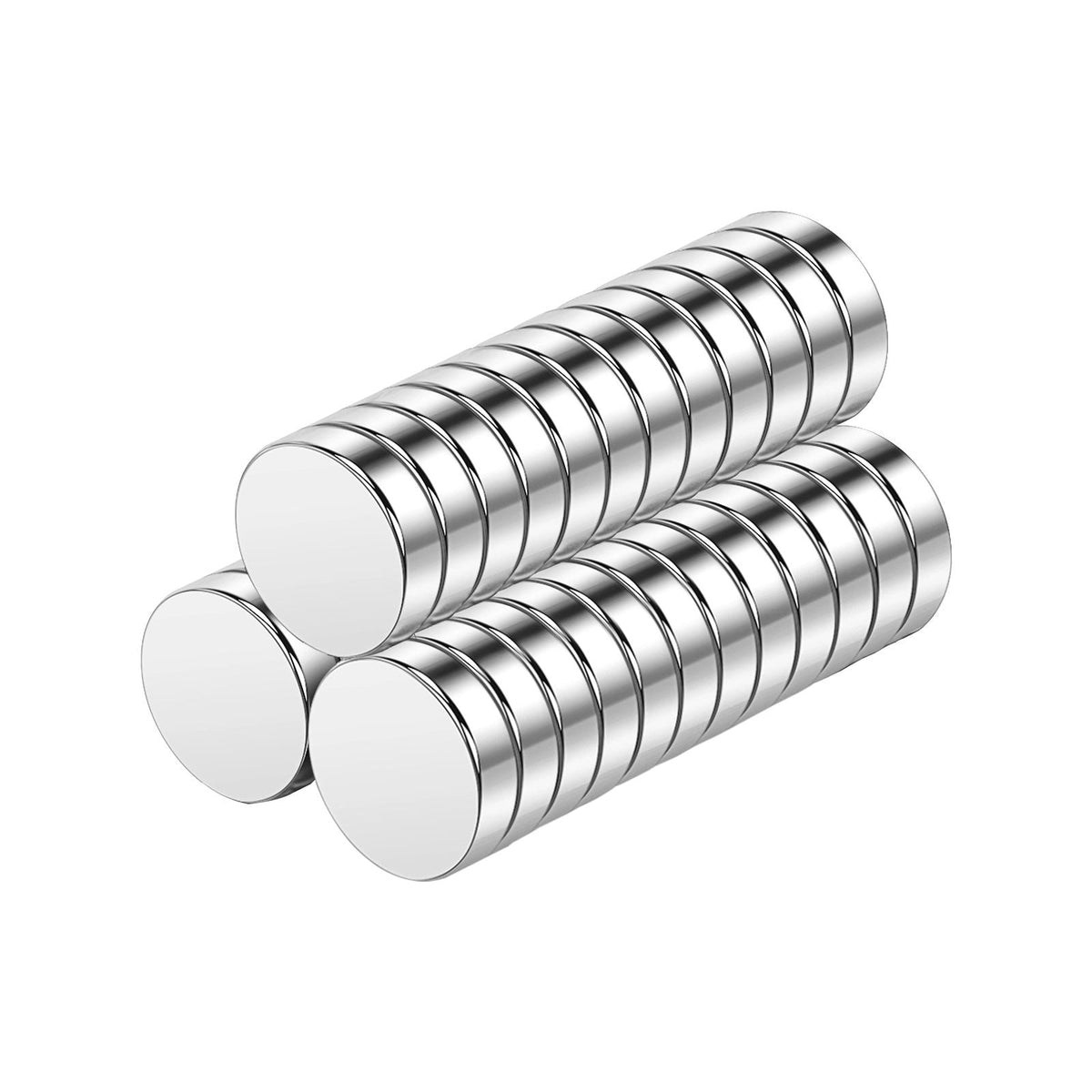 Rare Earth Magnets, 100 Pcs Strong Round Small Neodymium Magnets Disc with Transparent Storage Box, for Whiteboard, Refrigerator, Cabinet, Dry Erase Board, Home, Kitchen, Office, School