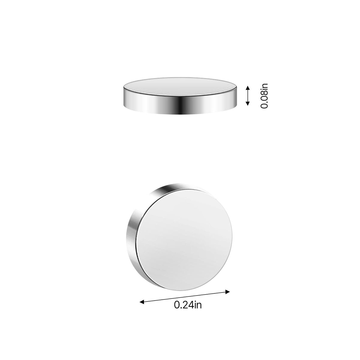 Rare Earth Magnets, 100 Pcs Strong Round Small Neodymium Magnets Disc with Transparent Storage Box, for Whiteboard, Refrigerator, Cabinet, Dry Erase Board, Home, Kitchen, Office, School