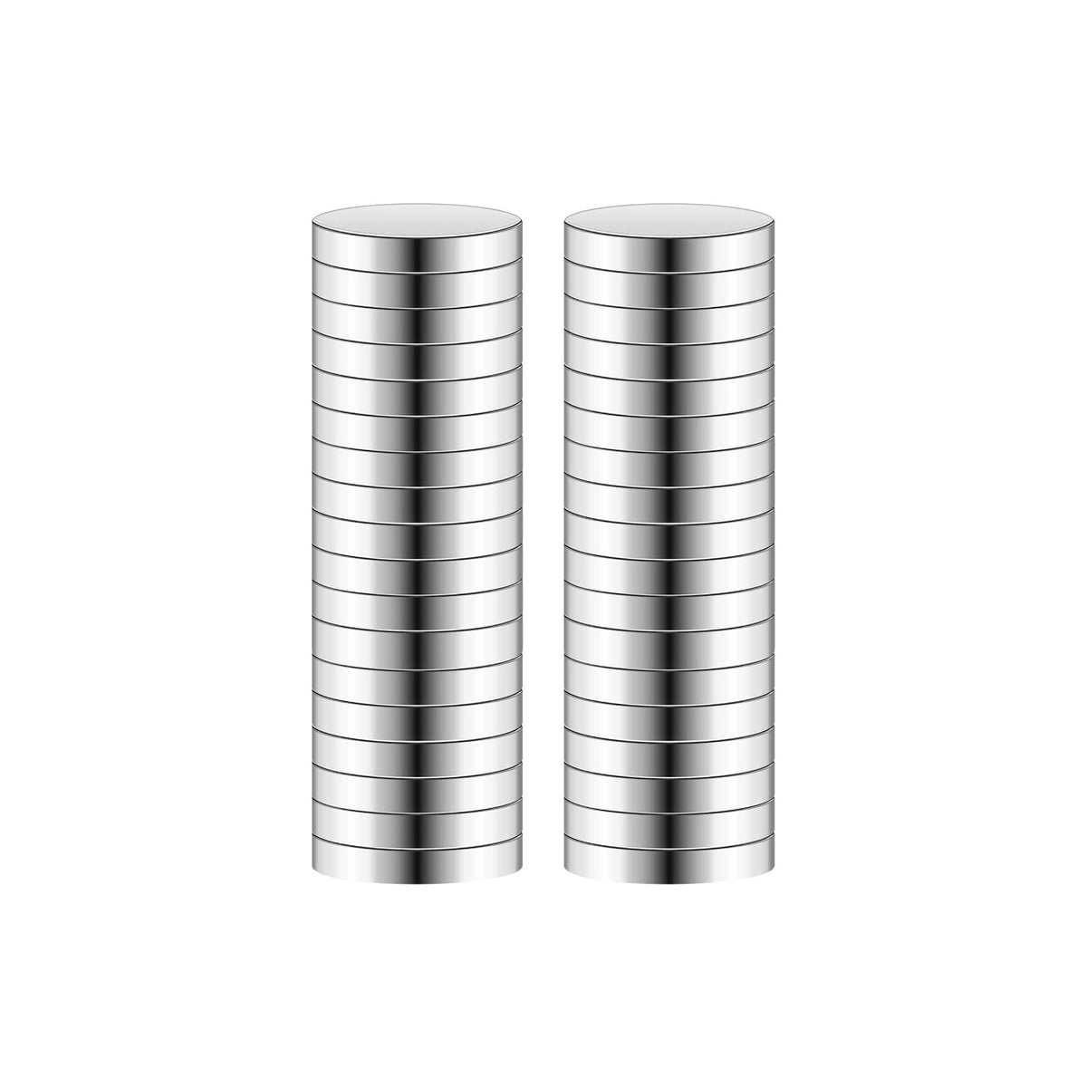 Rare Earth Magnets, 100 Pcs Strong Round Small Neodymium Magnets Disc with Transparent Storage Box, for Whiteboard, Refrigerator, Cabinet, Dry Erase Board, Home, Kitchen, Office, School