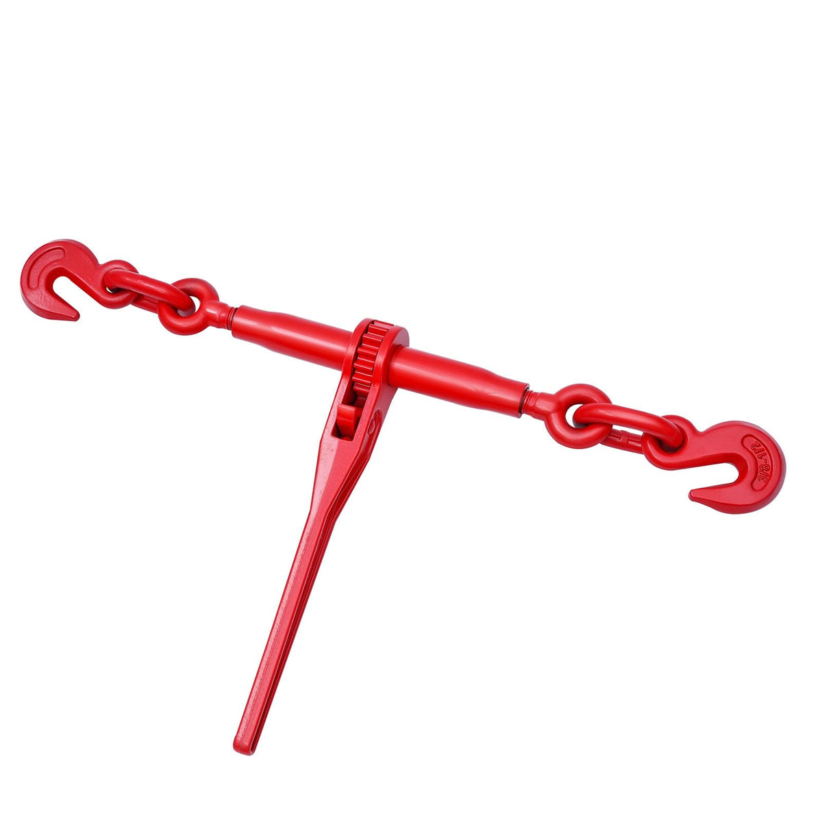 Ratchet Chain Binder, 3/8 in x 10 ft G80 Chains, 9200 lbs Working Load of Ratchet Load Binder, Chains and Binders Set, Tie Down Hauling Chain Binders for Hauling, Towing, Logging, Lifting