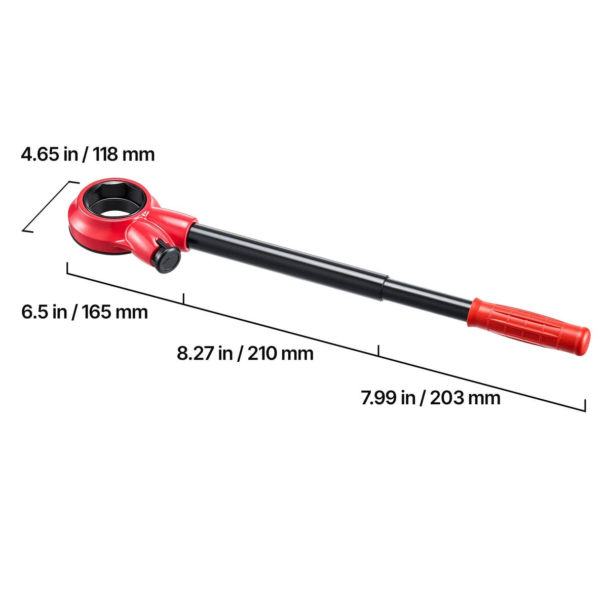 Ratchet Pipe Threader Kit with 3 Dies, 1/2" BSPT, 3/4" BSPT, 1" BSPT Manual Ratcheting Pipe Threading Tool, Portable Pipes Threader Set with Toolbox for Plumbing Installation & Repair