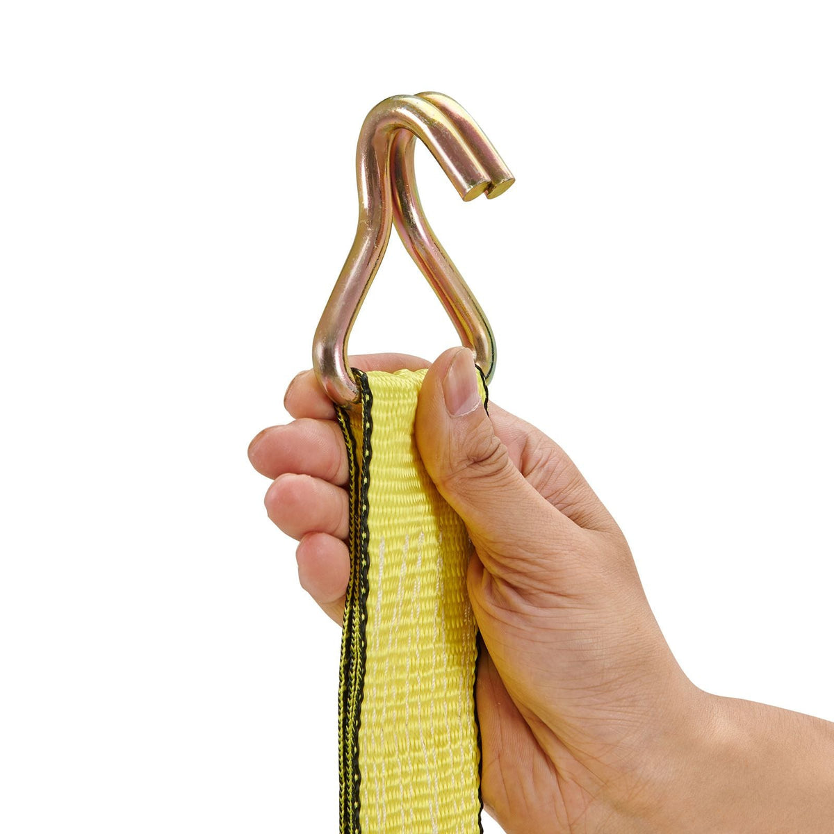 Ratchet Tie Down Straps (4PK), 10000 lb Break Strength, Double J Hook Includes 4 Premium 2" x 27' Rachet Tie Downs with Padded Handles, for Moving Securing Cargo, Appliances, Lawn Equipment