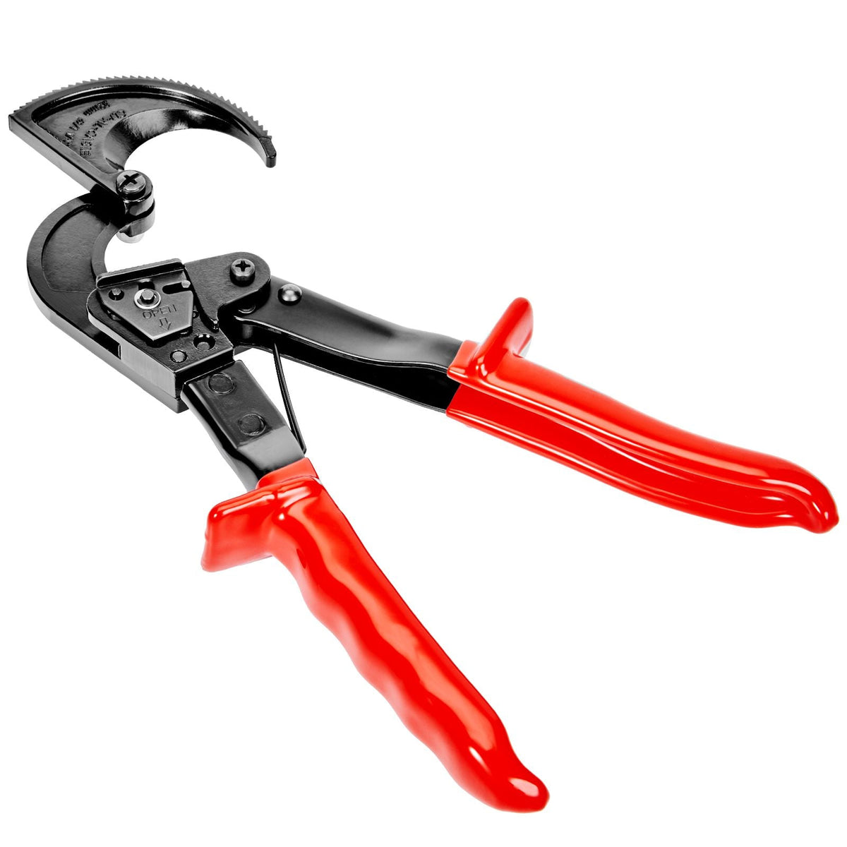 Ratcheting Cable Cutter, 10" Wire Cutter Heavy Duty with Gloves, Strong Silicon-Manganese Spring Steel Blade-for Cutting Up to 240 mm² /473 MCM Electrical Wire