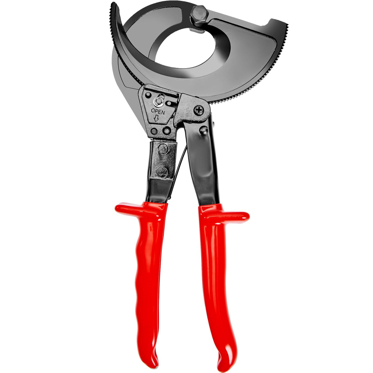 Ratcheting Cable Cutter, 11" Wire Cutter Heavy Duty with Gloves, Strong Silicon-Manganese Spring Steel Blade-for Cutting Up to 400 mm² / 780 MCM Electrical Wire