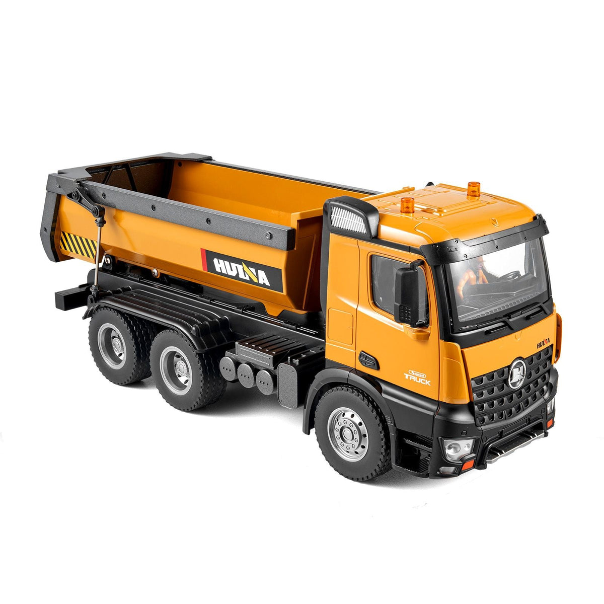 RC Dump Truck Toy, 10-Channel 1:14 Scale, Remote Control Dump Truck RC Construction Vehicle Truck Toy with Light & 2 Rechargeable Batteries Birthday Gift for Toddlers Kids Boys and Girls Age 8+