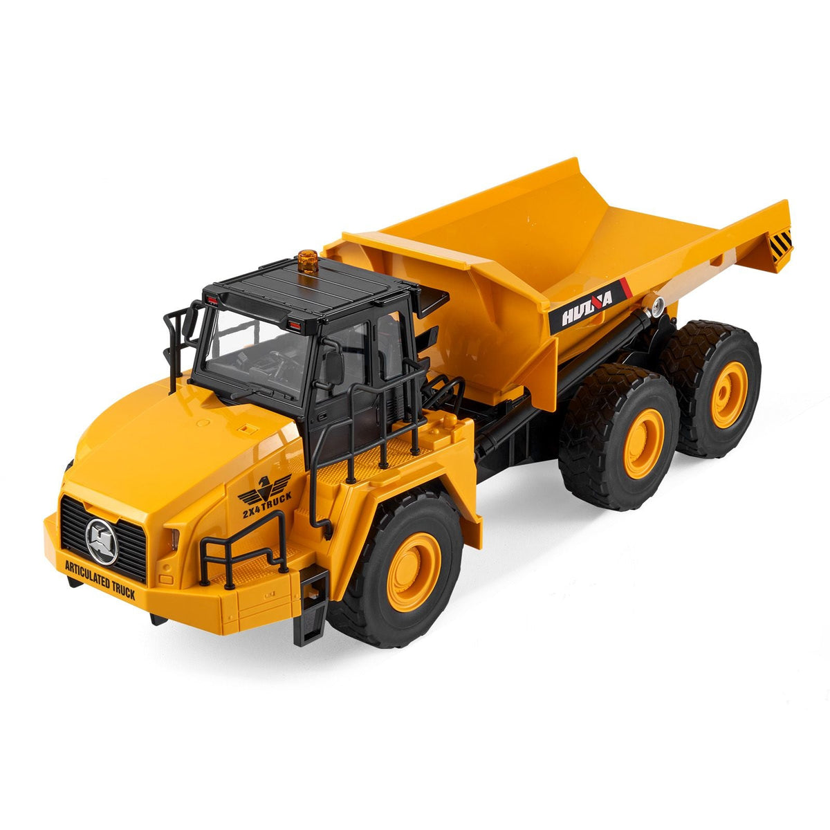 RC Dump Truck Toy, 11-Channel 1:16 Scale, Remote Control Dump Truck RC Construction Vehicle Truck Toy with Metal Cabin & Light, 2 Rechargeable Batteries for Toddlers Kids Boys and Girls Age 8+