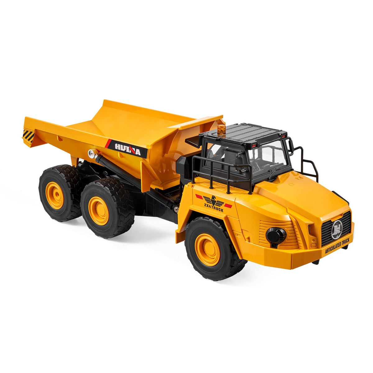 RC Dump Truck Toy, 11-Channel 1:16 Scale, Remote Control Dump Truck RC Construction Vehicle Truck Toy with Metal Cabin & Light, 2 Rechargeable Batteries for Toddlers Kids Boys and Girls Age 8+