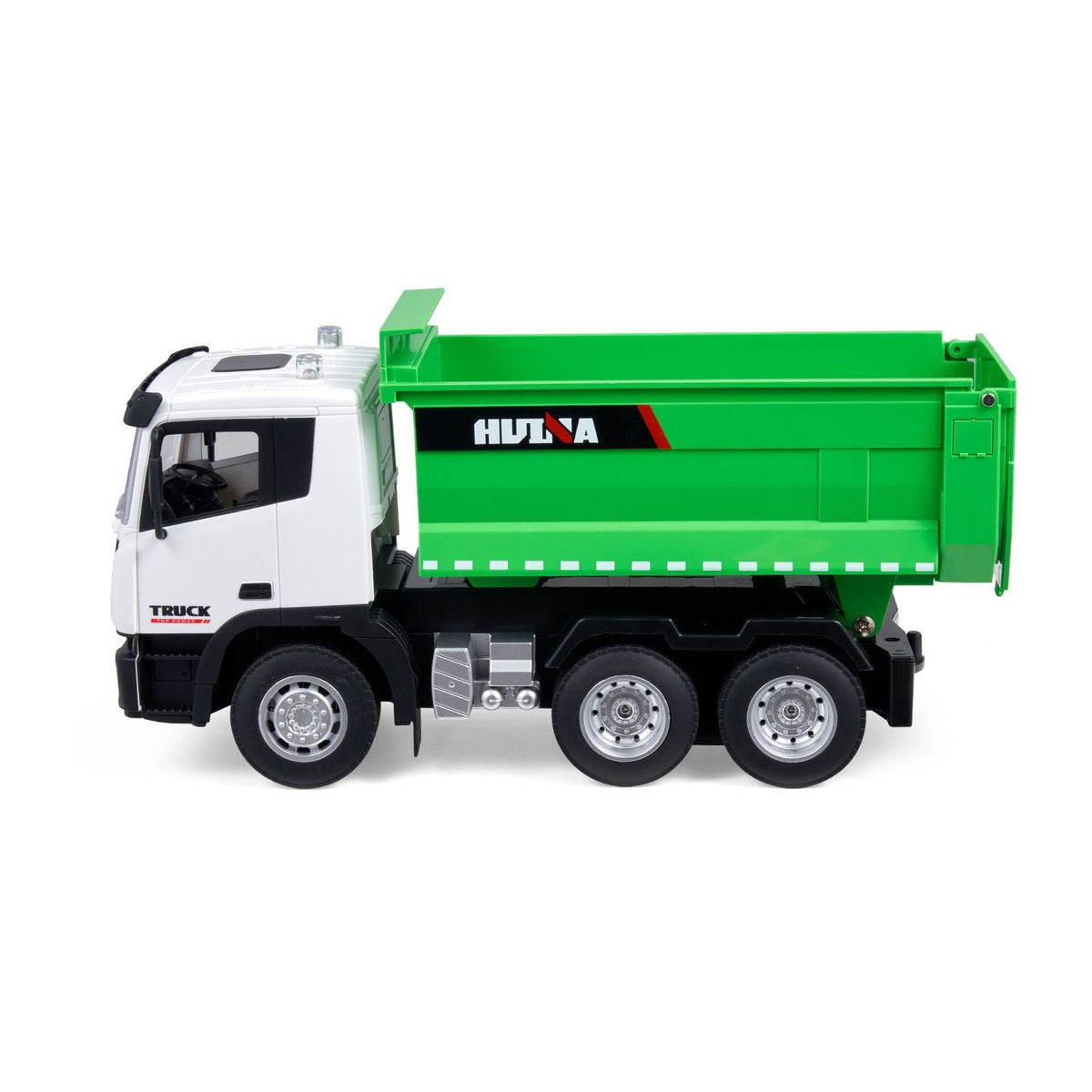 RC Dump Truck Toy, 9-Channel 1:18 Scale, Remote Control Dump Truck RC Construction Vehicle Truck Toy with Light & 2 Rechargeable Batteries Birthday Gift for Toddlers Kids Boys and Girls Age 8+