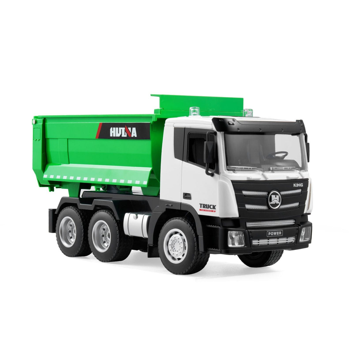 RC Dump Truck Toy, 9-Channel 1:18 Scale, Remote Control Dump Truck RC Construction Vehicle Truck Toy with Light & 2 Rechargeable Batteries Birthday Gift for Toddlers Kids Boys and Girls Age 8+