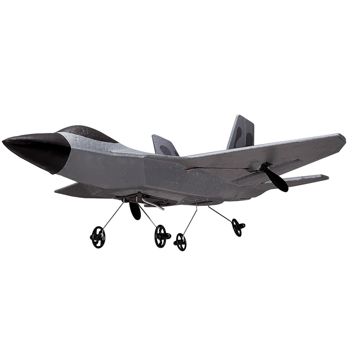 RC Plane, 2.4GHZ 2 Channel Remote Control Airplane with 6-Axis Gyro Stabilizer, Ready to Fly Fighter Aircraft Plane Toy with 2 Batteries, Easy to Fly RC Glider for Adults Kids Beginners Boys