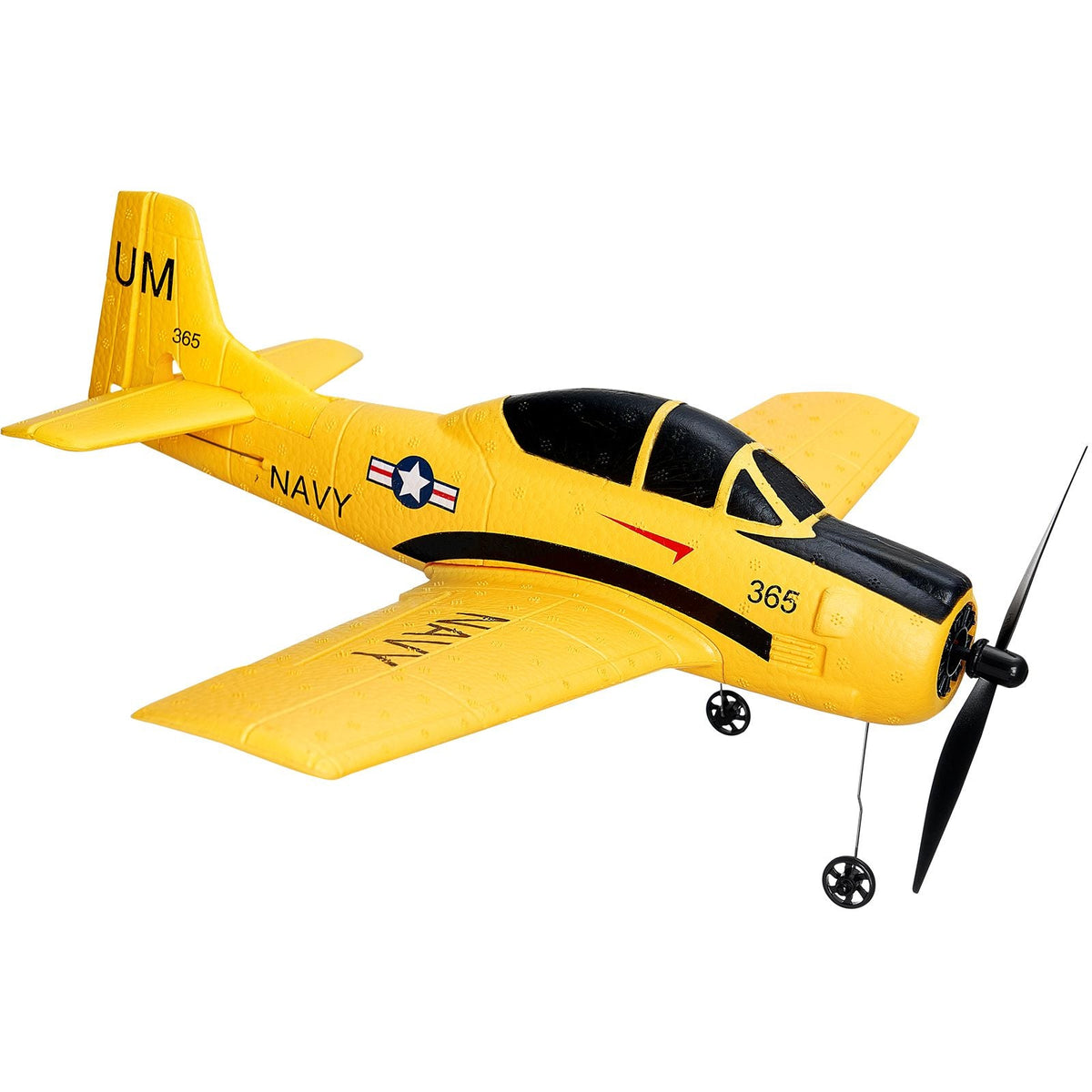 RC Plane, 2.4GHZ 4 Channel Remote Control Airplane with 6-Axis Gyro Stabilizer, Ready to Fly Trainer Aircraft Plane Toy with 2 Batteries, Easy to Fly RC Glider for Adults Kids Beginners Boys