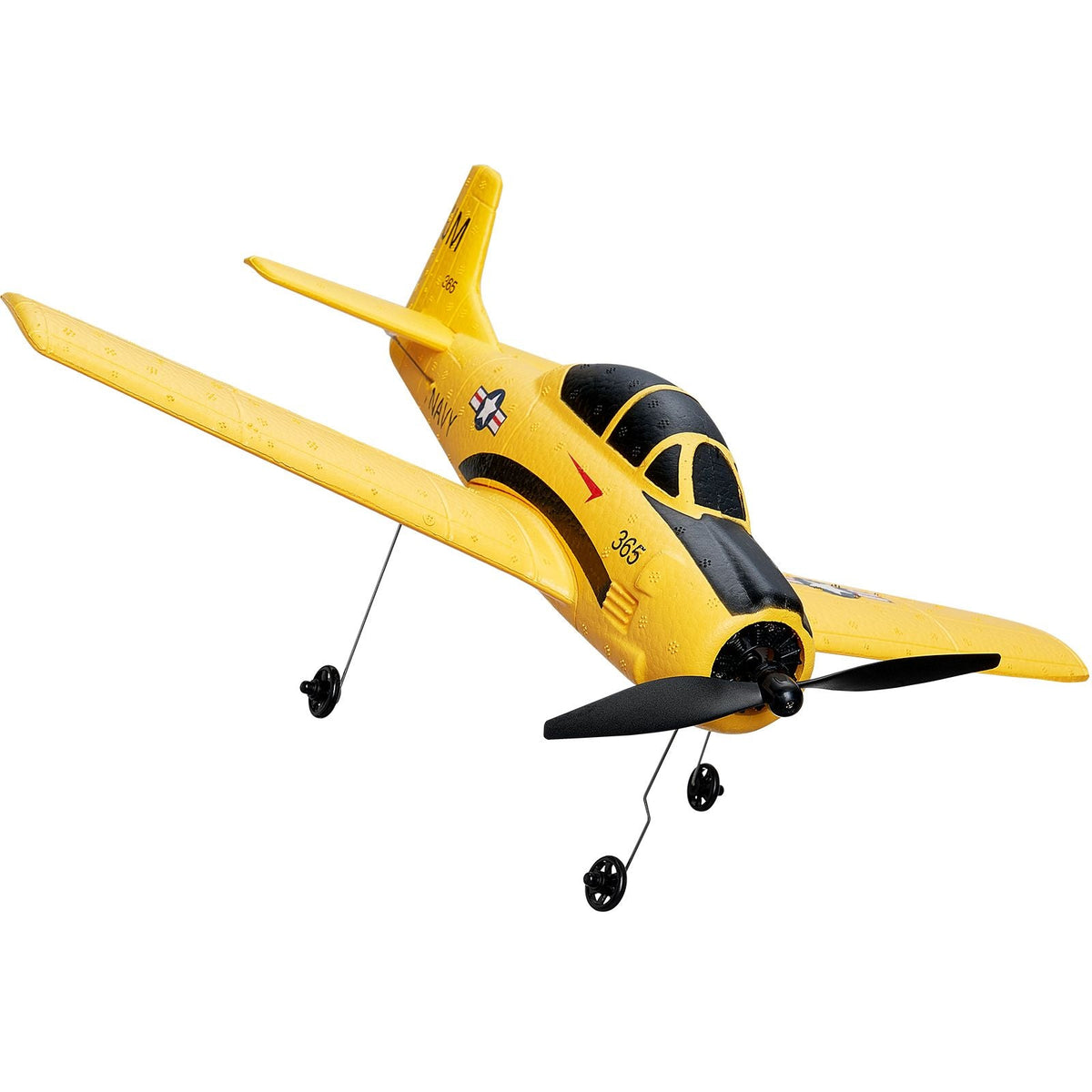 RC Plane, 2.4GHZ 4 Channel Remote Control Airplane with 6-Axis Gyro Stabilizer, Ready to Fly Trainer Aircraft Plane Toy with 2 Batteries, Easy to Fly RC Glider for Adults Kids Beginners Boys