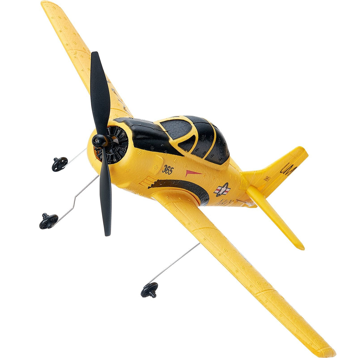 RC Plane, 2.4GHZ 4 Channel Remote Control Airplane with 6-Axis Gyro Stabilizer, Ready to Fly Trainer Aircraft Plane Toy with 2 Batteries, Easy to Fly RC Glider for Adults Kids Beginners Boys