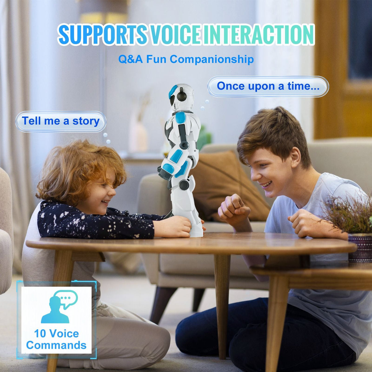 RC Robot Toys for Kids, 2.4GHz Gesture Sensing Programmable Remote Control Smart Robot with Voice Control, Interactive Singing Dancing Robot for Age 6 7 8 10 12 Year Old Boys Girls Birthday Gift