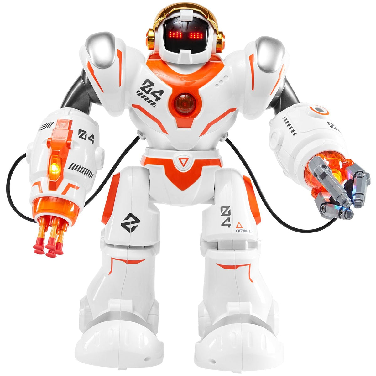 RC Robot Toys for Kids, Battle Mode Programmable Remote Control Smart Robot with Bullets, Interactive Walking Dancing Robot for Age 3 4 5 6 7 8 10 12 Year Old Boys Girls Birthday Gift Present
