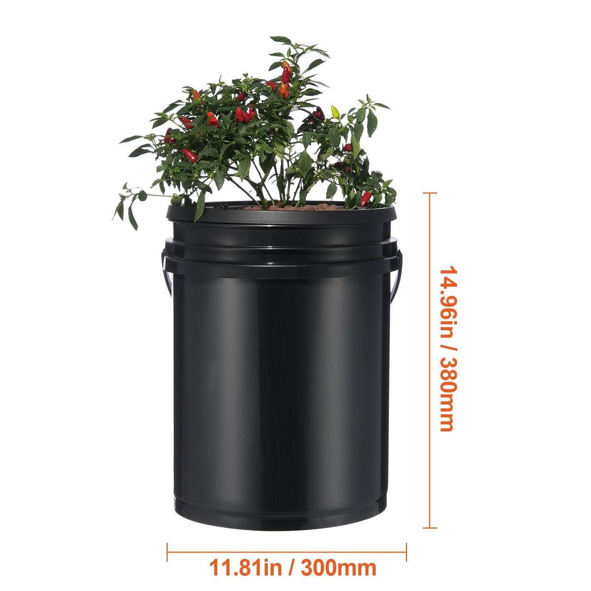 RDWC Hydroponics System Recirculating Deep Water Culture 4 Buckets 5 Gal