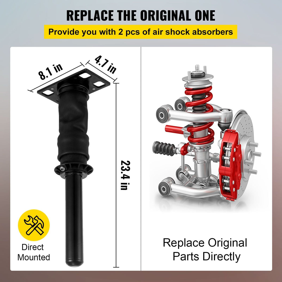 Rear Cab Air Shock Absorber for International Prostar 2008+ 3595977C96 3595977C95 Cab Air Shock Dampen the Driving Vibration (Two Piece(a pair))