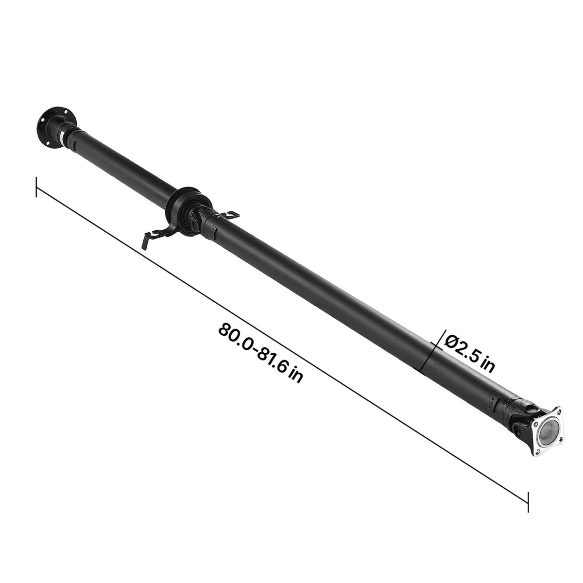 Rear Drive Shaft, 80.0"-81.6" Prop Shaft Driveshaft Assembly Compatible with 2007-2014 Ford Edge & Lincoln MKX, Replace #DT4Z-4R602-A DT4Z4R602A 7T4Z4R602A SK936846 936-846 65-2027