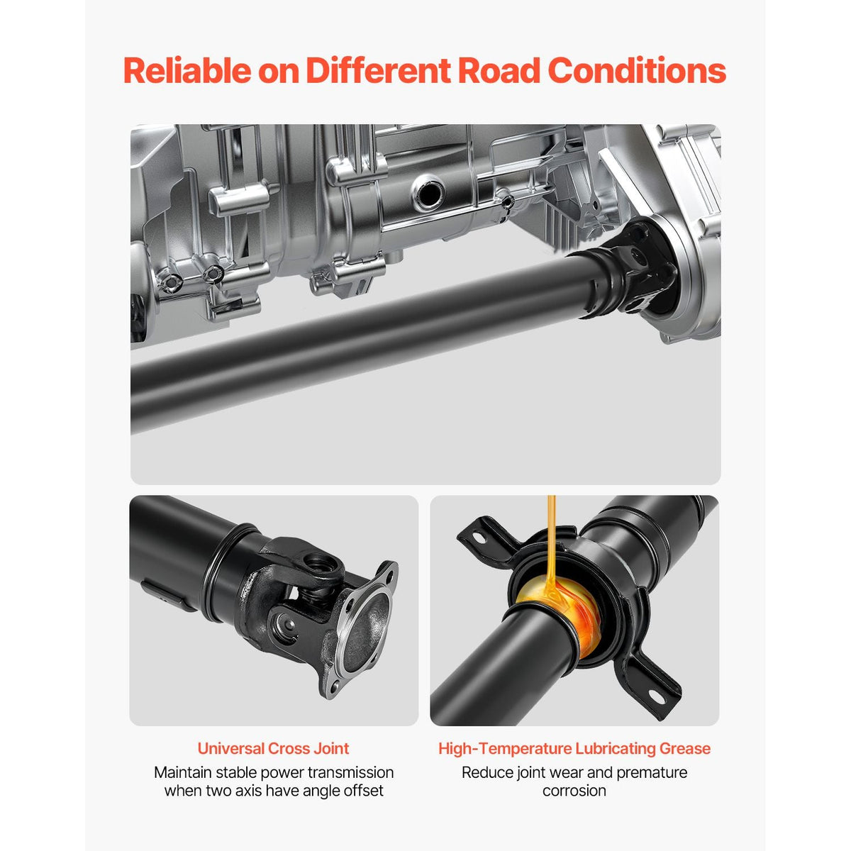 Rear Drive Shaft, 83.0"-84.1" Prop Shaft Driveshaft Assembly Compatible with 1997-2001 Honda CR-V 2.0L L4 4WD, Replace #936-003 65-4002 40100-S10-A01 40100-S10-003 936003 654002