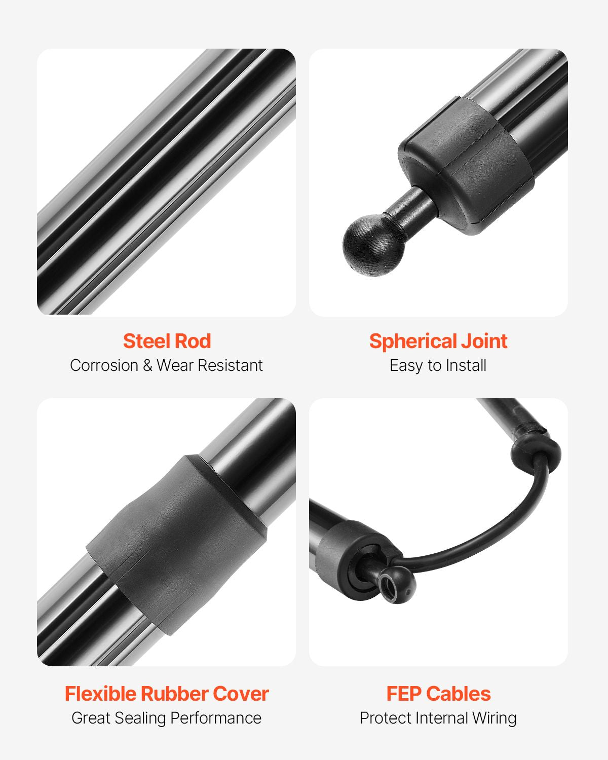 Rear Left & Right Tailgate Power Lift Support, Compatible with 2013-2018 TOYOTA RAV4, Electric Tailgate Liftgate Power Hatch Shock Strut Replace OE# 6892009010 6892009011 6891009010 (2PCS)