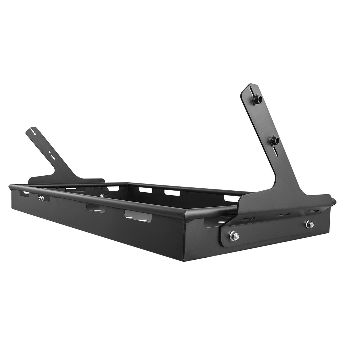 Rear Trunk Cargo Rack, for 2018-2024 Jeep Wrangler JLU Sky One-Touch Power Top, 300 lbs, Carbon Steel Basket Tray Interior Storage Luggage Carrier with Net, Shelf Stand Organizer for Camping