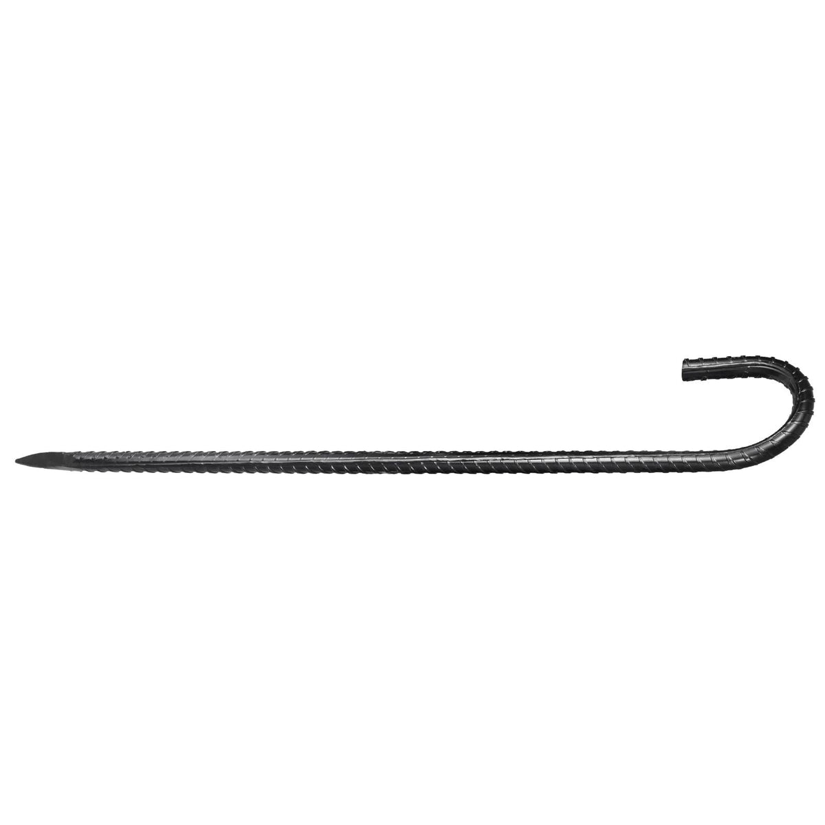 Rebar Stakes, 16-Inch, Heavy-Duty 0.4 in Diameter J Hook, Galvanized Steel Ground Anchors with Chisel Point End & Rust-Resistant Coating, for Gardening Support, Fence, Camping Tents (16-Pack)
