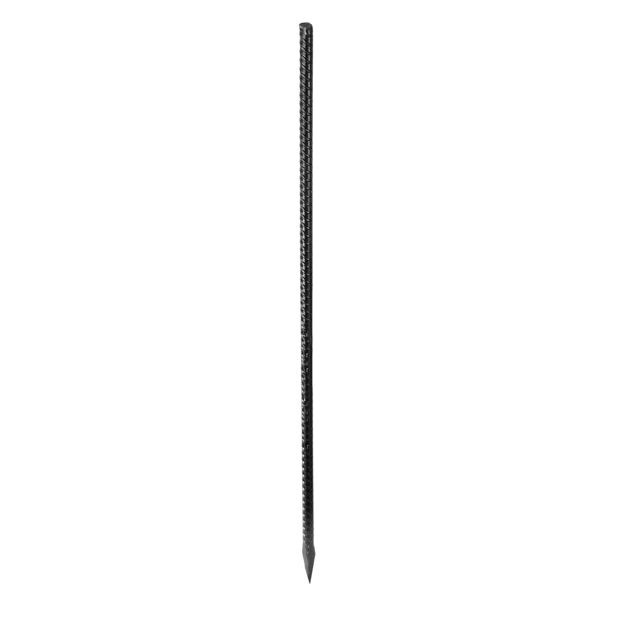 Rebar Stakes, 24-Inch, Heavy-Duty 0.47 in Diameter, Straight Galvanized Steel Ground Anchors with Chisel Point End & Rust-Resistant Coating, for Gardening Support, Fence, Camping Tents (20-Pack)