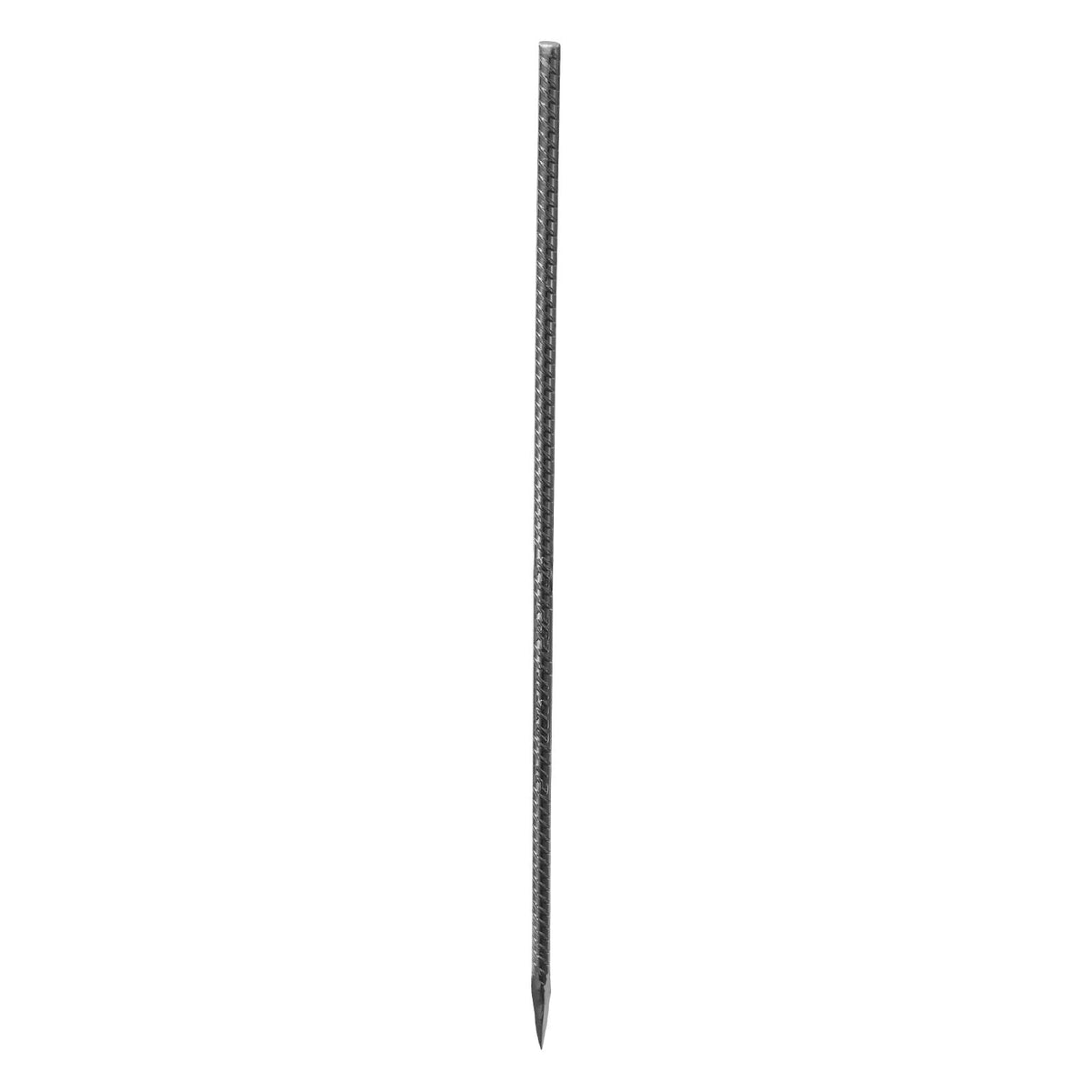 Rebar Stakes, 24-Inch, Heavy-Duty 0.47 in Diameter, Straight Galvanized Steel Ground Anchors with Chisel Point End & Rust-Resistant Coating, for Gardening Support, Fence, Camping Tents (20-Pack)