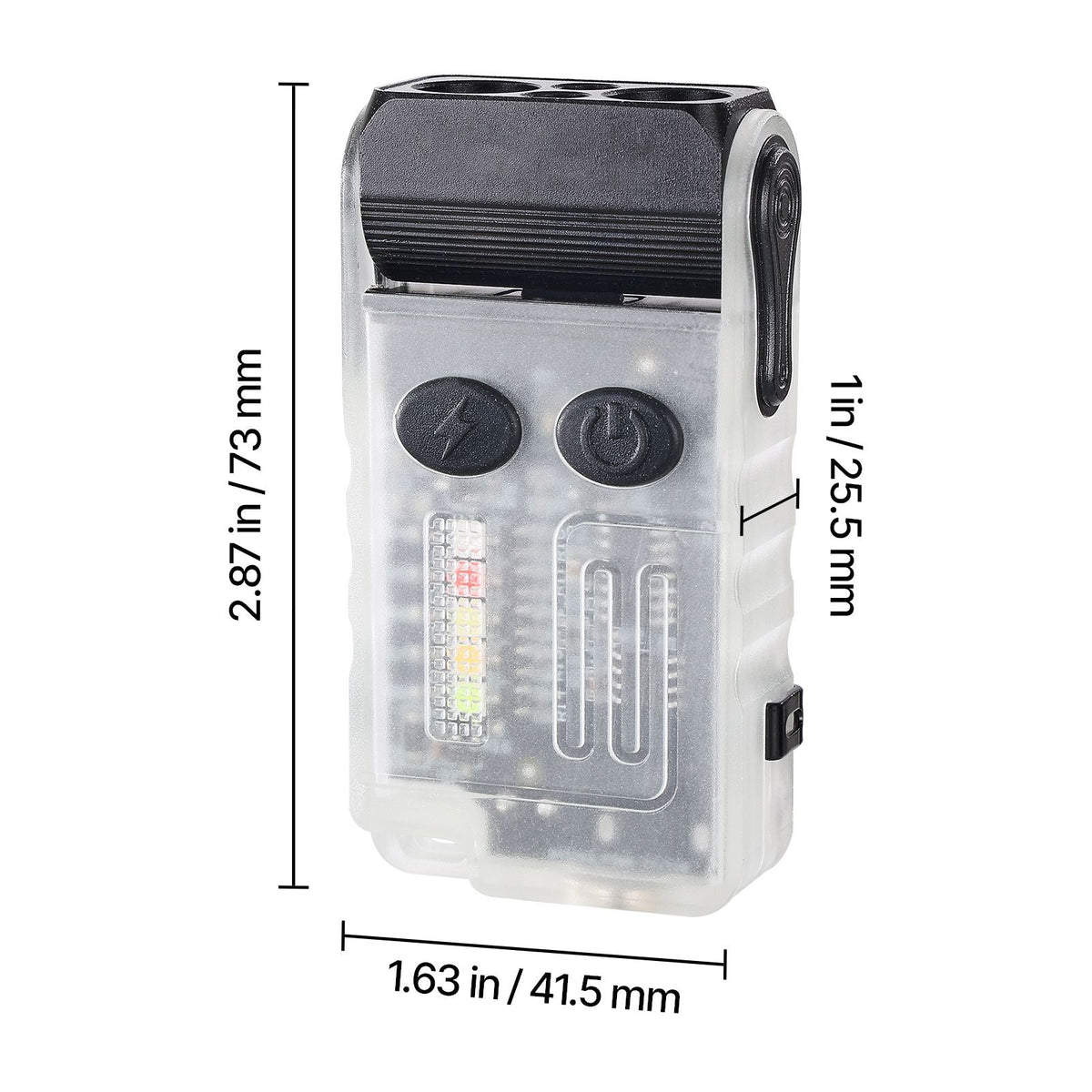 Rechargeable Keychain Flashlight, Mini LED Flashlight with 13 Lighting Modes, Portable Pocket Flashlight with Clip, Magnetic Tail & 180° Rotating Head for Everyday Carry, Camping, Emergencies