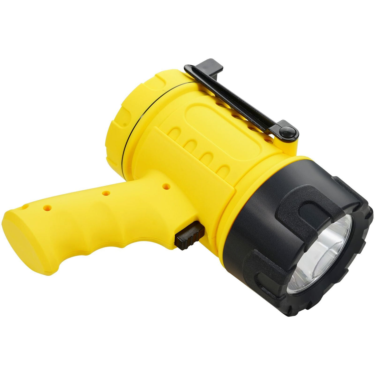 Rechargeable Spotlight Flashlight, 1000,000 Lumens, IP67 Waterproof Handheld LED Spot Light, Super Bright Portable Searchlight with 4 Modes Detachable Lens USB Port, for Hunting Boating Camping