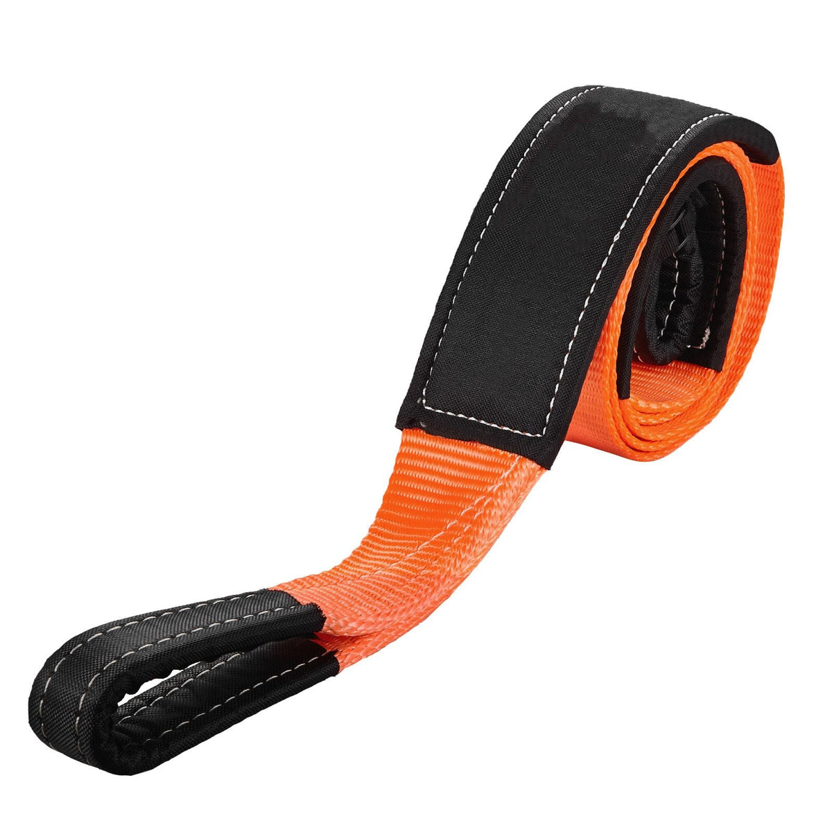 Recovery Tow Strap 3 inches, 8 feet 36,000 lbs Break Strength, Triple Reinforced Loop Straps, Tree Saver, Winch Line Extension Strap, Off Road Towing and Recovery, Extreme Weather Resistance