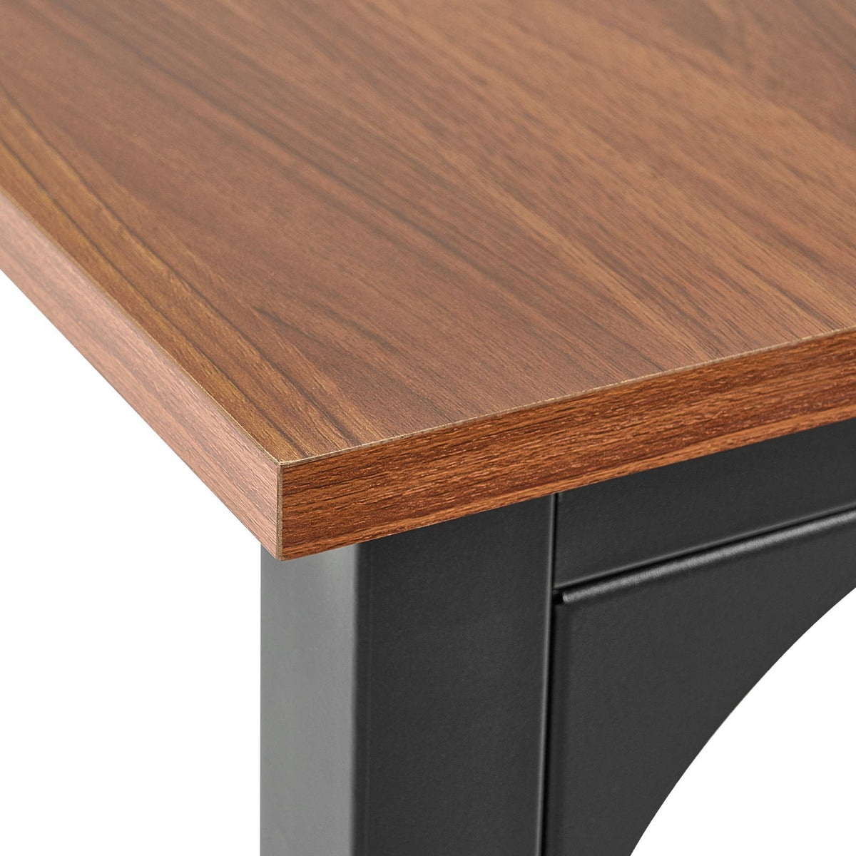 Rectangle Dining Table, 71 inch Length Large Wood Tables for 6-8 Person, Farmhouse Dinner Furniture, Rustic Conference Desk with Iron Legs, for Home Kitchen Living Room, Brown(Only Table)