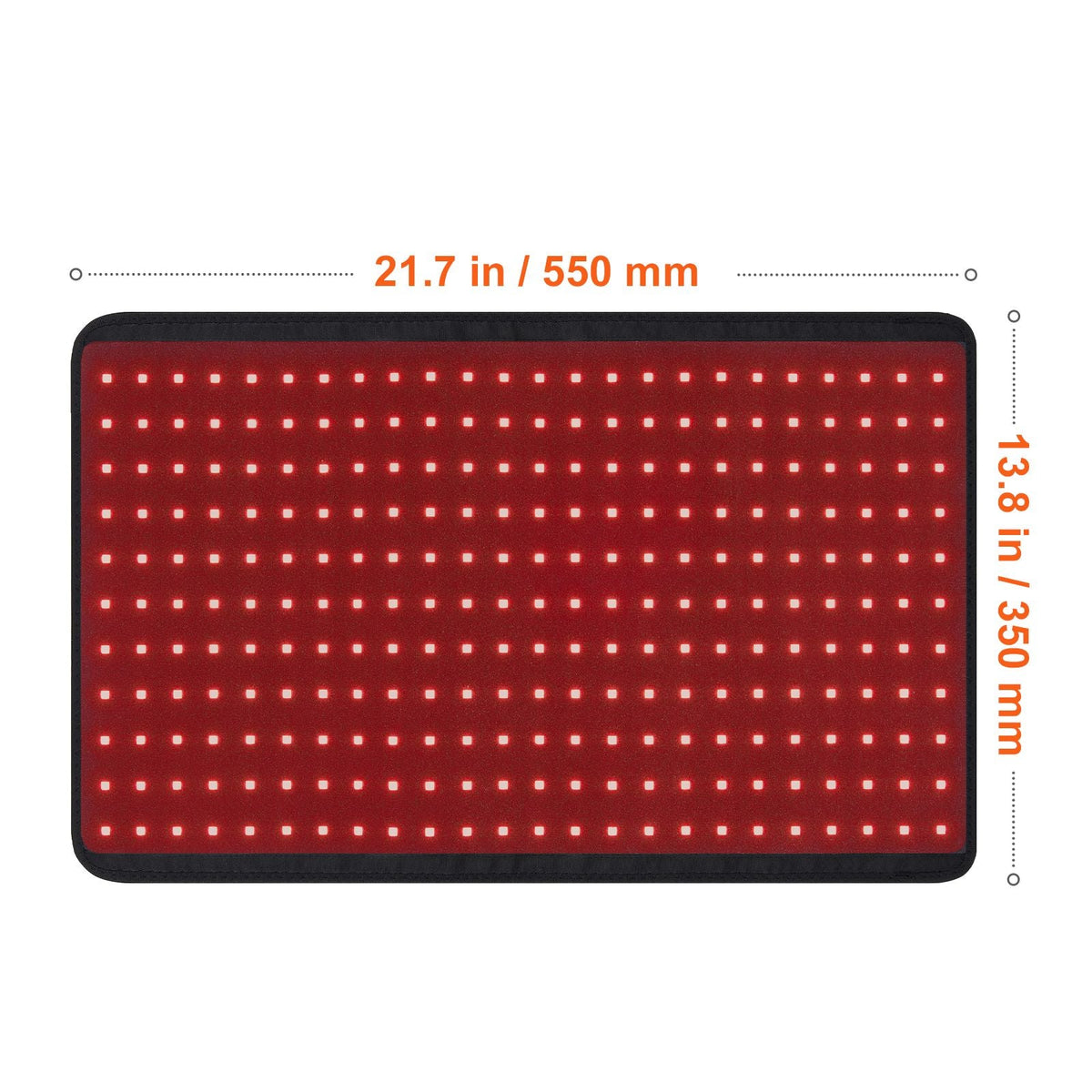 Red Light Therapy for Body, 264 LEDs Light Therapy Pad with Controller, 10Hz Pulse, 5-30 Min Timer, 630nm Nano Red & 660nm Red & 850nm Light Therapy for Pain Relief, Skin Health