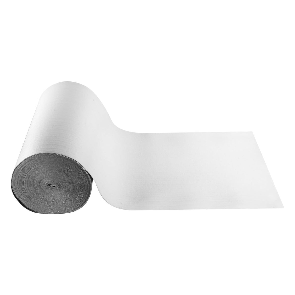 Reflective Insulation Roll, EPE Foam Core Radiant Barrier, 3mm 48 in x 250 ft, Aluminum Foil White PE Film Heat Reflective Shield, Thermal Insulation Roll for Garage Door Window RV Roofs