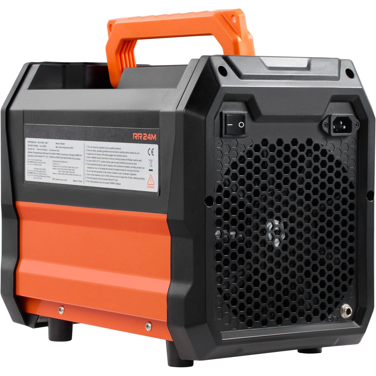Refrigerant Recovery Machine, 1 HP Dual Cylinder Portable AC Recovery Machine with 3000rpm Brushless Motor, Freon Refrigerant Recycling Tool for Automotive, Air Condition, Household HVAC