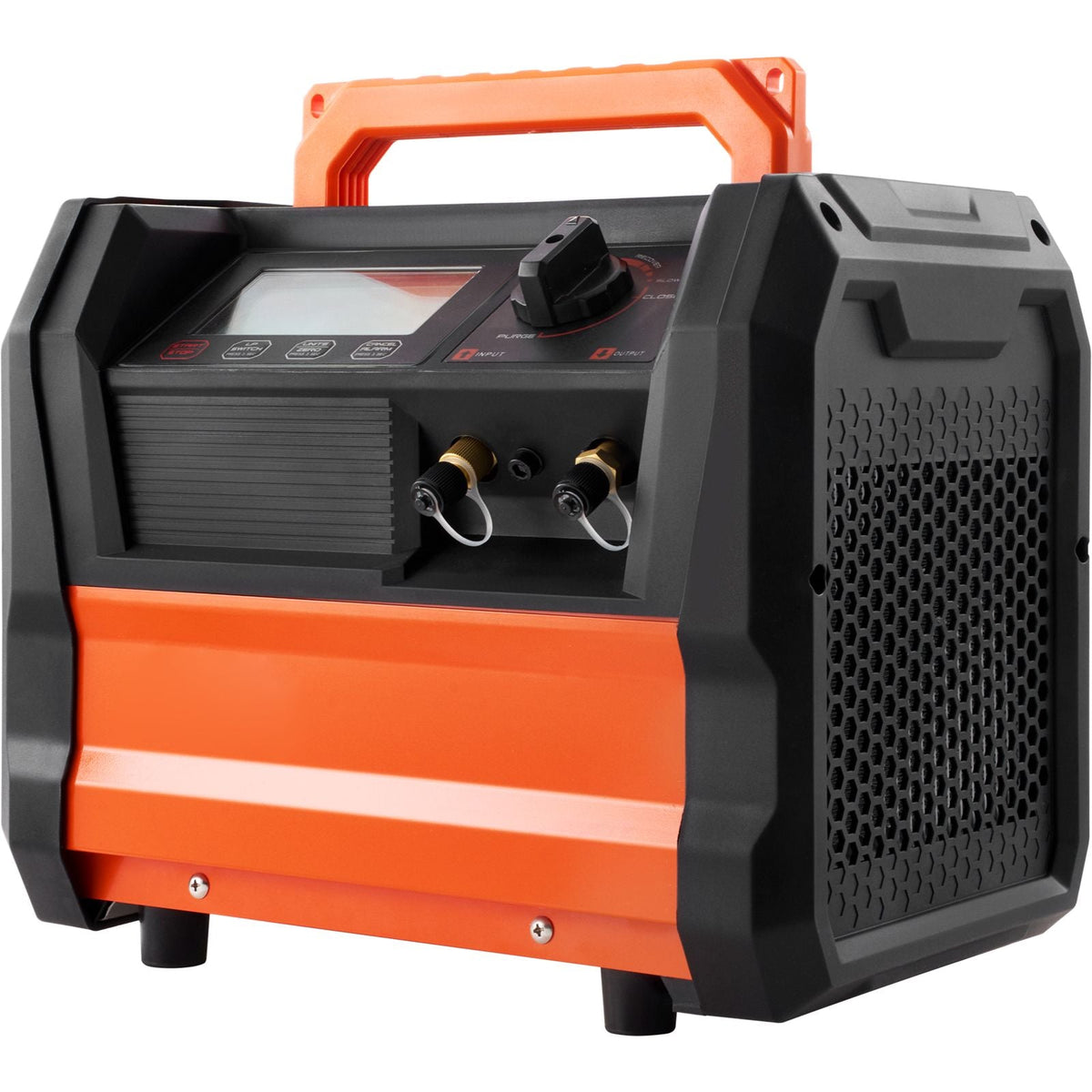 Refrigerant Recovery Machine, 1 HP Dual Cylinder Portable AC Recovery Machine with 3000rpm Brushless Motor, Freon Refrigerant Recycling Tool for Automotive, Air Condition, Household HVAC