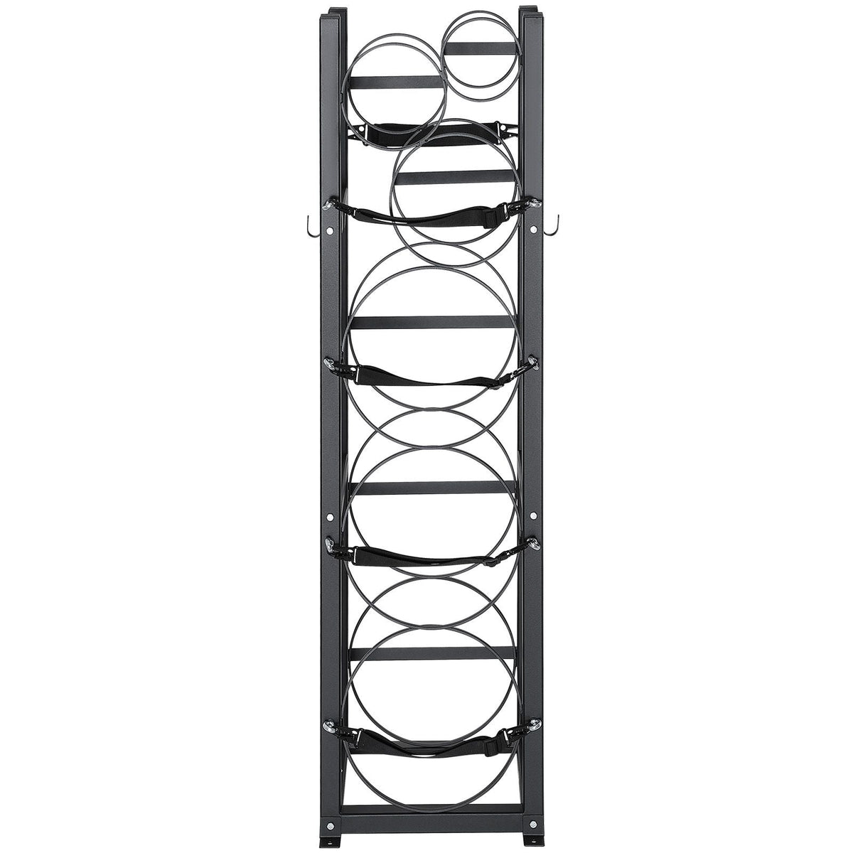 Refrigerant Tank Rack, with 3 x 30lbs and Other 3 Small Bottle Tanks, Cylinder Tank Rack 12.79x12.99x47.12 in, Refrigerant Cylinder Rack and Holders for Freon, Gases, Oxygen, Nitrogen
