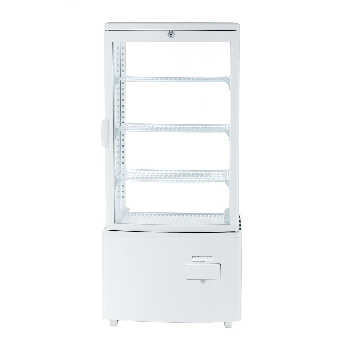 Refrigerated Display Case, 3 Cu.Ft./85L Countertop Pastry Display Case, 3-Tier Commercial Cake Refrigerator with LED Lighting, TURBO Cooling, Frost-Free Air-Cooling, for Bakery, Dessert Shop