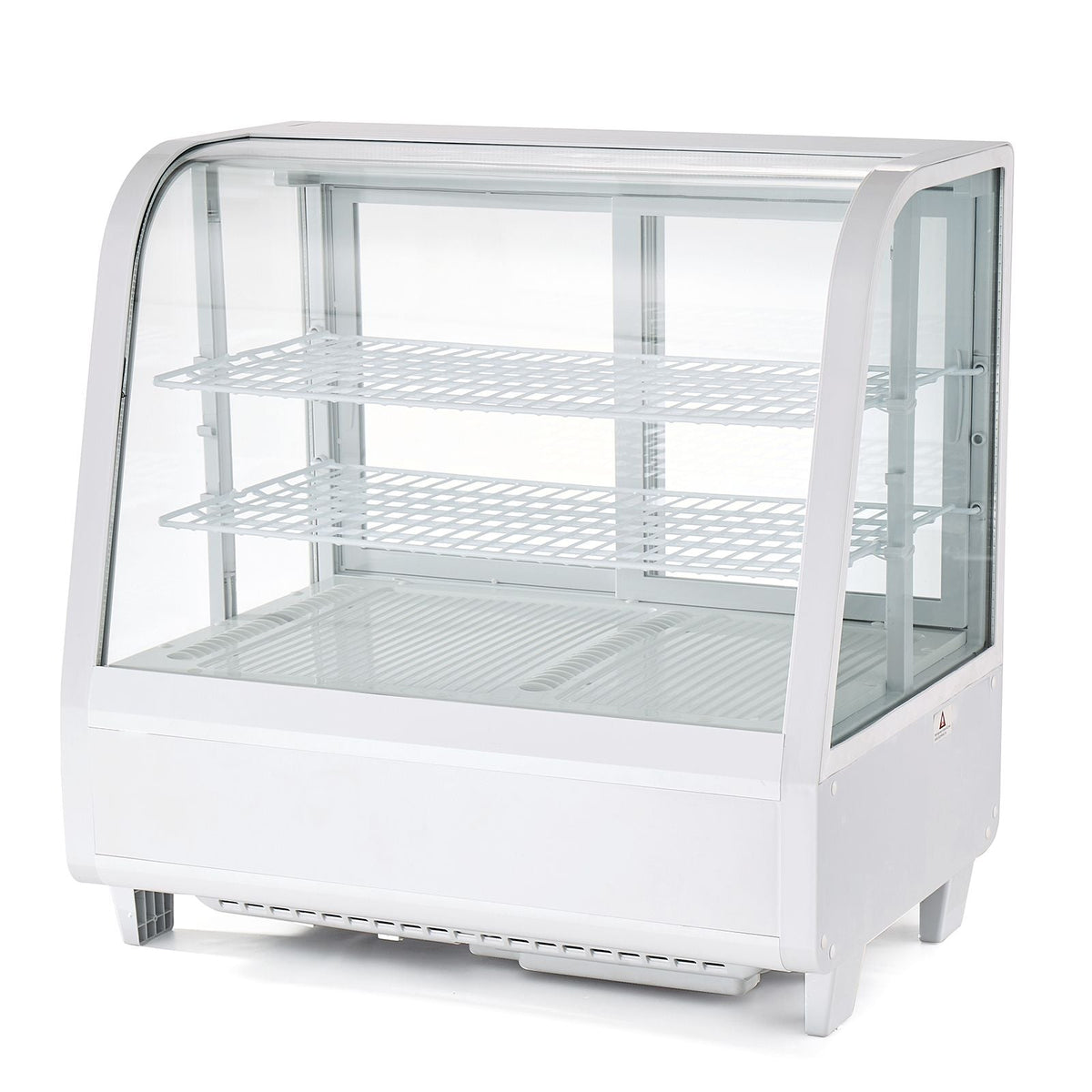 Refrigerated Display Case, 3.5 Cu.Ft./100L Countertop Pastry Display Case, 2-Tier Commercial Cake Refrigerator with LED Lighting, TURBO Cooling, Frost-Free Air-Cooling, for Bakery, Dessert Shop