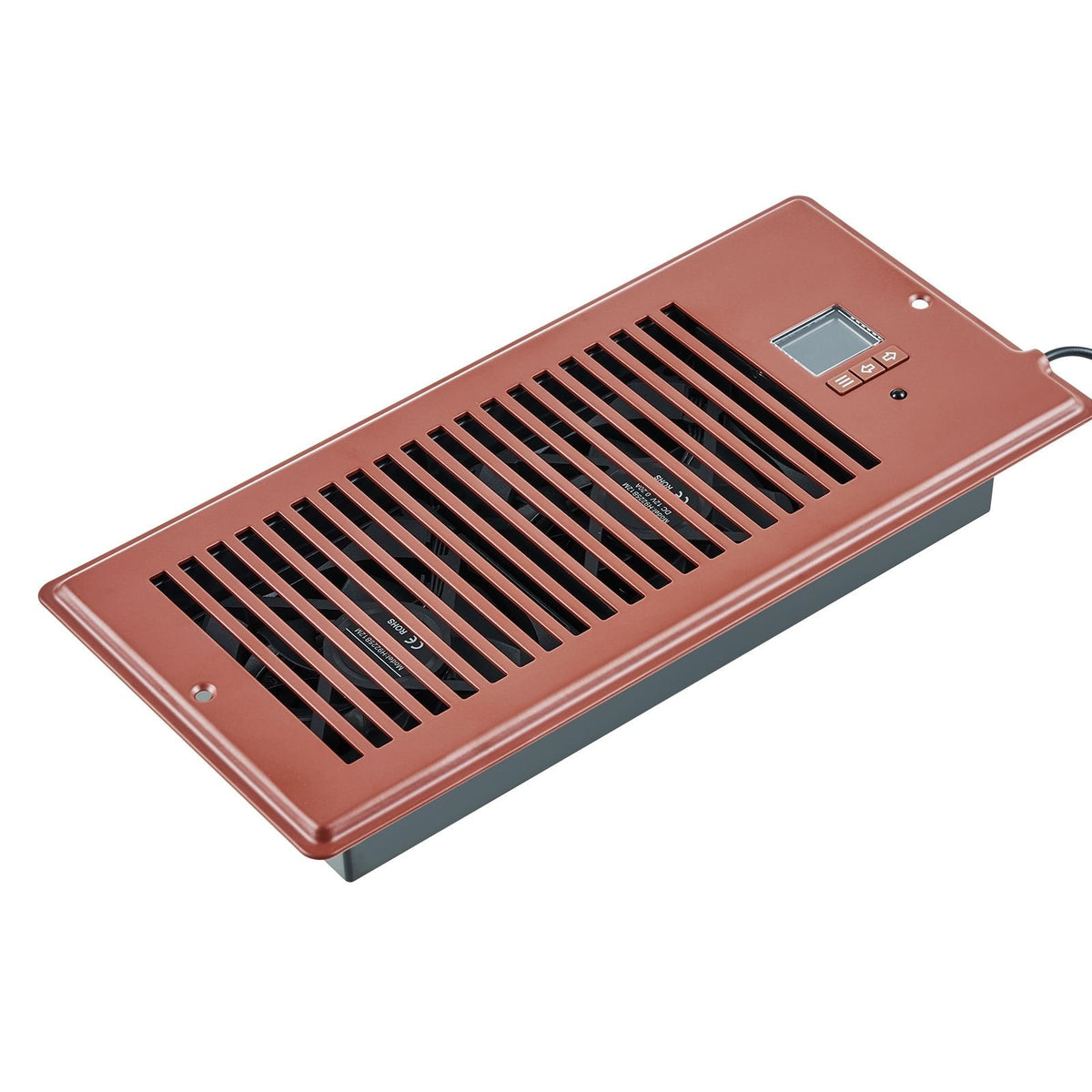 Register Booster Fan, Quiet Vent Booster Fan Fits 4' x 10' Register Holes, with Remote Control and Thermostat Control, Adjustable Speed for Heating Cooling Smart Vent, Brown