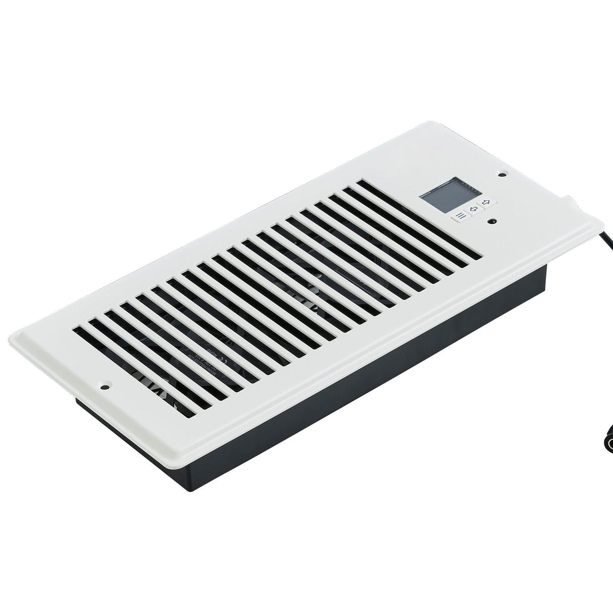 Register Booster Fan, Quiet Vent Booster Fan Fits 4' x 10' Register Holes, with Remote Control and Thermostat Control, Adjustable Speed for Heating Cooling Smart Vent, White