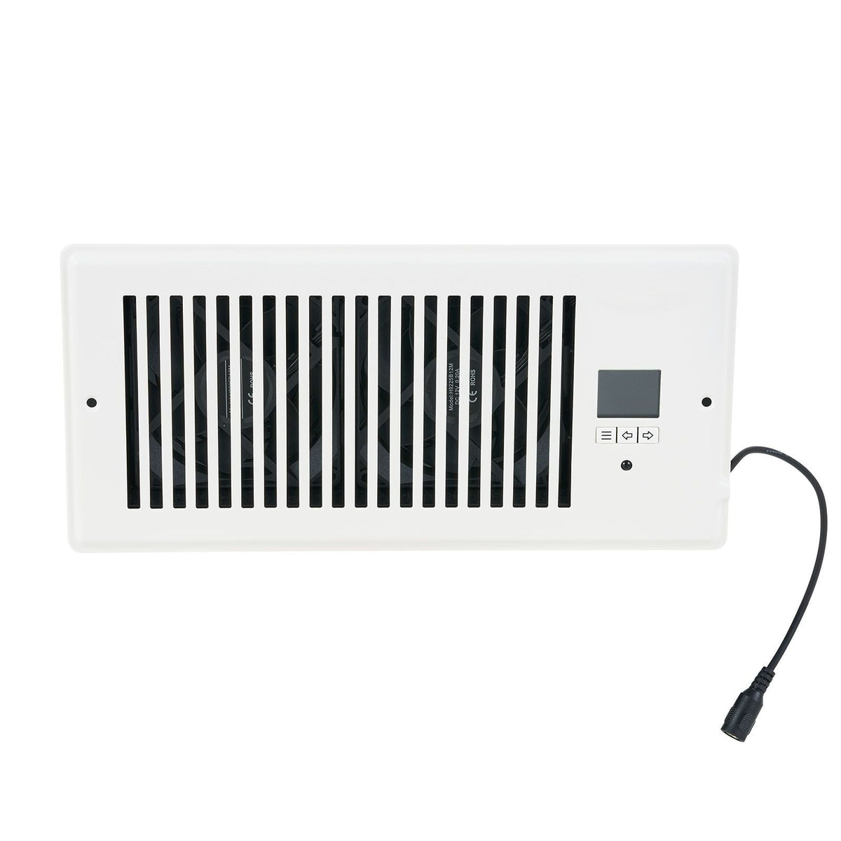 Register Booster Fan, Quiet Vent Booster Fan Fits 4' x 10' Register Holes, with Remote Control and Thermostat Control, Adjustable Speed for Heating Cooling Smart Vent, White