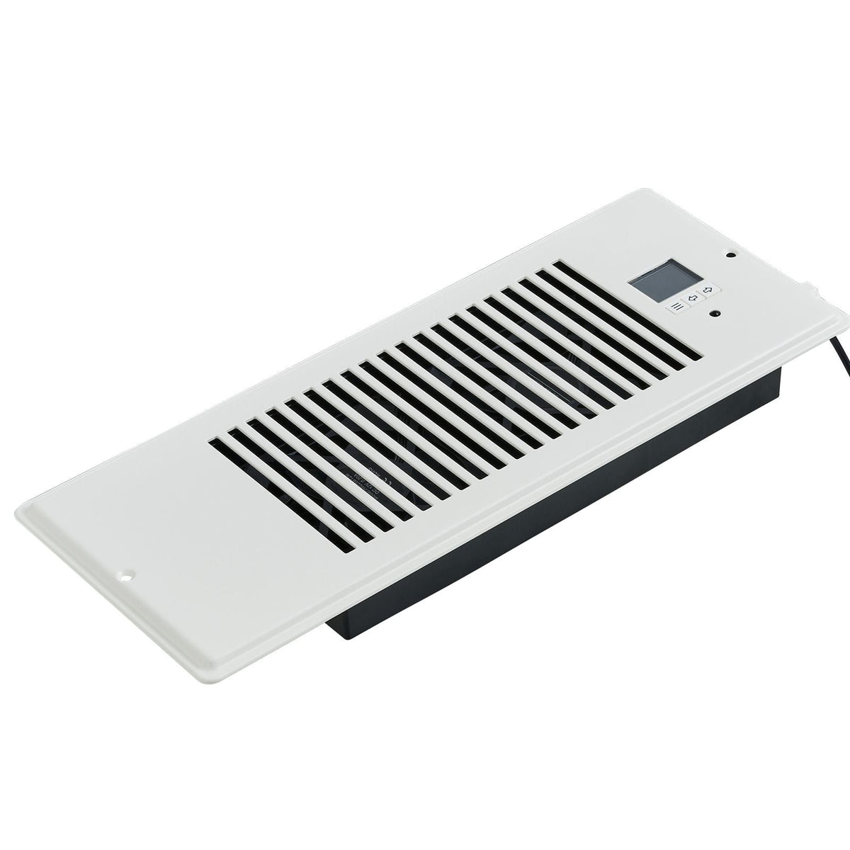 Register Booster Fan, Quiet Vent Booster Fan Fits 4' x 12' Register Holes, with Remote Control and Thermostat Control, Adjustable Speed for Heating Cooling Smart Vent, White