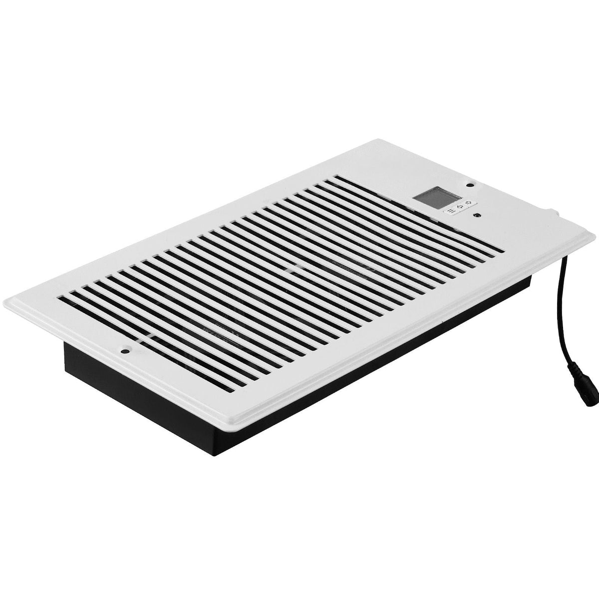 Register Booster Fan, Quiet Vent Booster Fan Fits 6 x 12 inch Holes, with Remote Control and Thermostat Control, Adjustable Speed for Heating Cooling Smart Vent, White