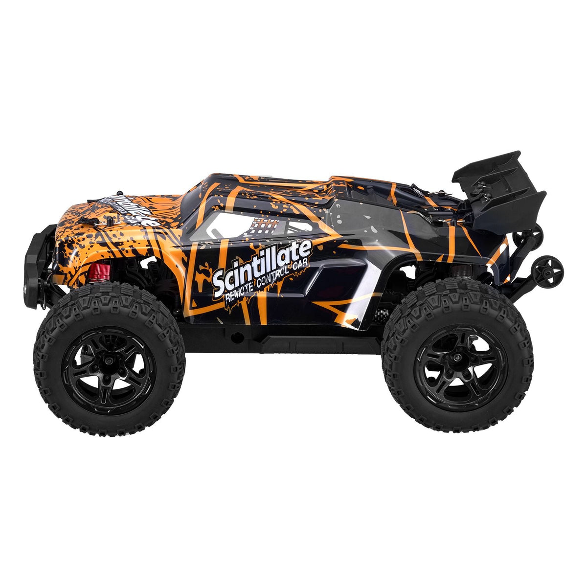 Remote Control Car, 1:10 Scale RC Car for Kids, All Terrain 4WD Off-Road Truck with 45° Wheelie & Adjustable Speed, 50 km/h High-Speed Hobby RC Racing Car Toy, Ideal Gift for 8+ Year Kids, IPX4